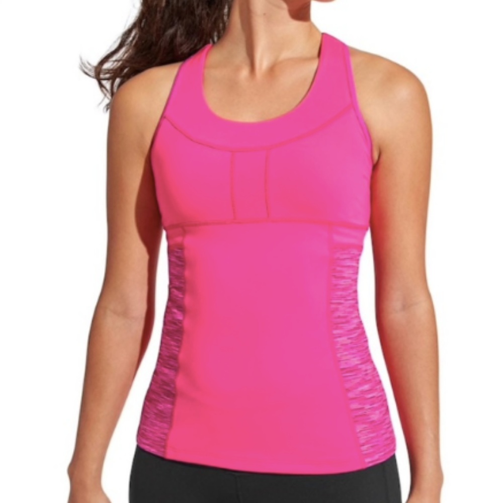 Athleta Hot Pink Tank Space Dye